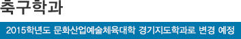 축구학과*