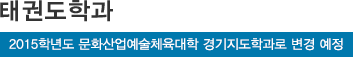 태권도학과*